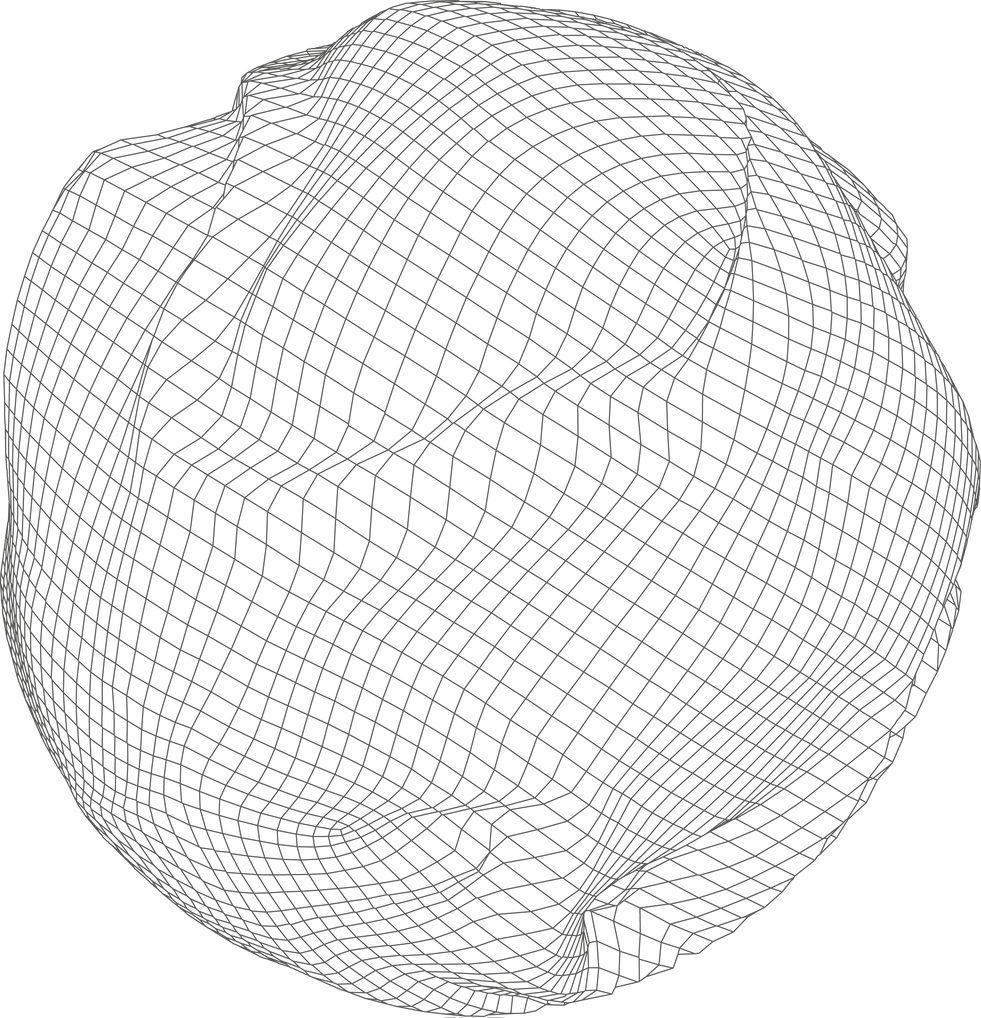 Wireframe 3D circle grid shapes. Geometric sphere mesh, abstract round figures vector set with editable stroke paths